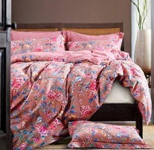 Botanical Garden Duvet Cover Washed Brushed 100-percent Cotton Bedding Set Asian