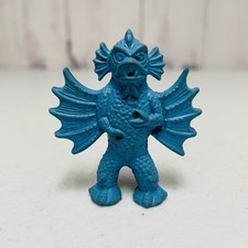 Vintage Diener Toy Eraser Creature Blue Winged Amphibian Figure 80's Minifigure