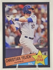 2020 Topps #85AS-19 Christian Yelich 1985 Baseball 35th Anniversary Black #/299