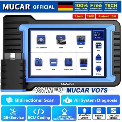 MUCAR VO7S KFZ OBD2 diagnosegerät deutsch Scanner Volle System Aktive Testen