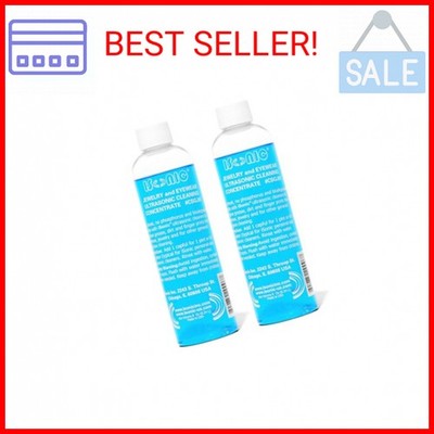 iSonic Ultrasonic Jewelry & Eyewear Cleaning Solution Concentrate (8 fl oz, 2-Pa