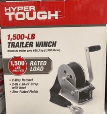 Hyper Tough Automotive Carbon Steel 1500 lbs Trailer Winch,NEW