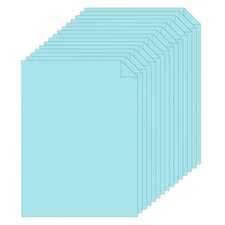 Silunkia 28 Sheets Light Blue Cardstock 8.5 x 11 Scrapbook Paper, 250gsm/92lb...