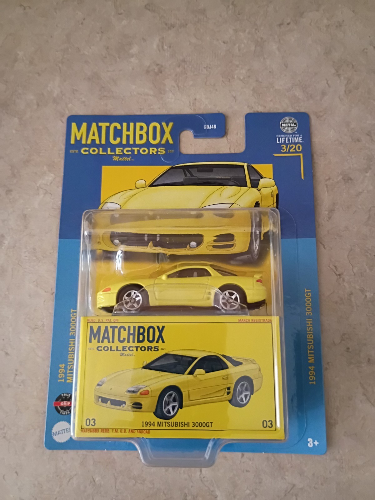 2024 Matchbox Collectors 3/20 1994 Mitsubishi 3000GT Yellow