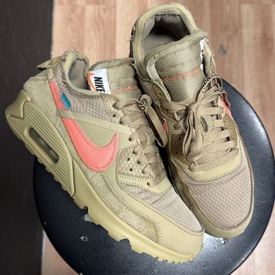Nike Air Max 90 Off-White Desert Ore Men s Size 8.5 PREOWNED NO BOX AA7293-200