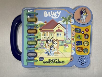 VTech Bluey Bluey's Book of Games Interactive Story Learning Lights Sounds