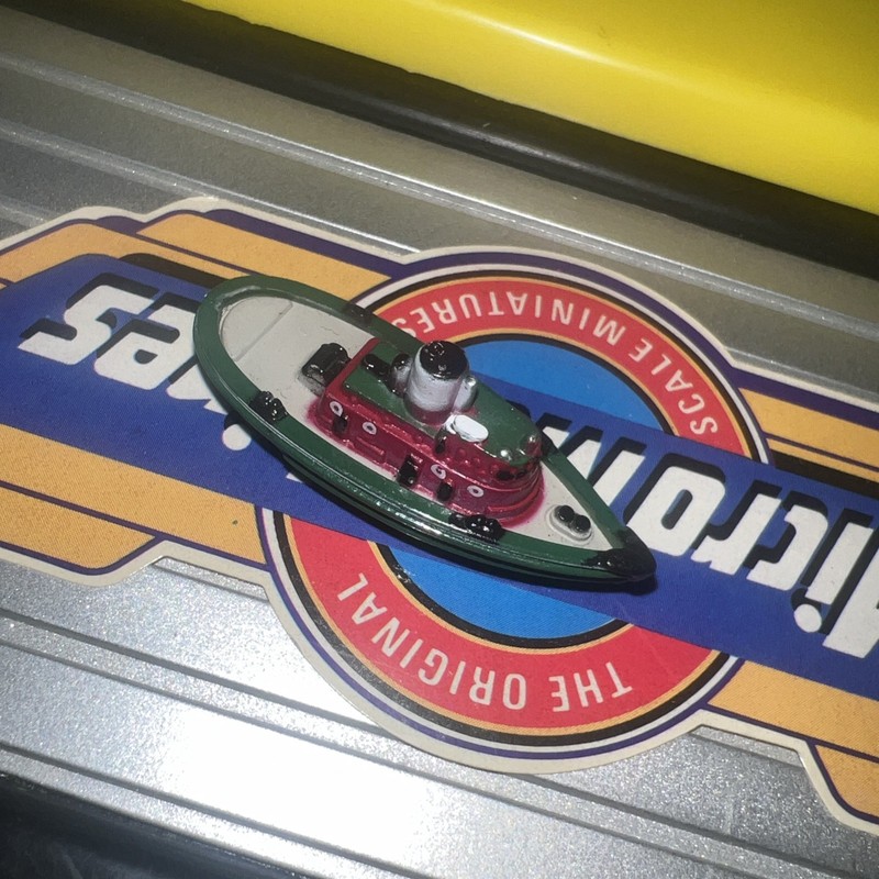 Micro Machines Tugboat Boat Ship Green Red White