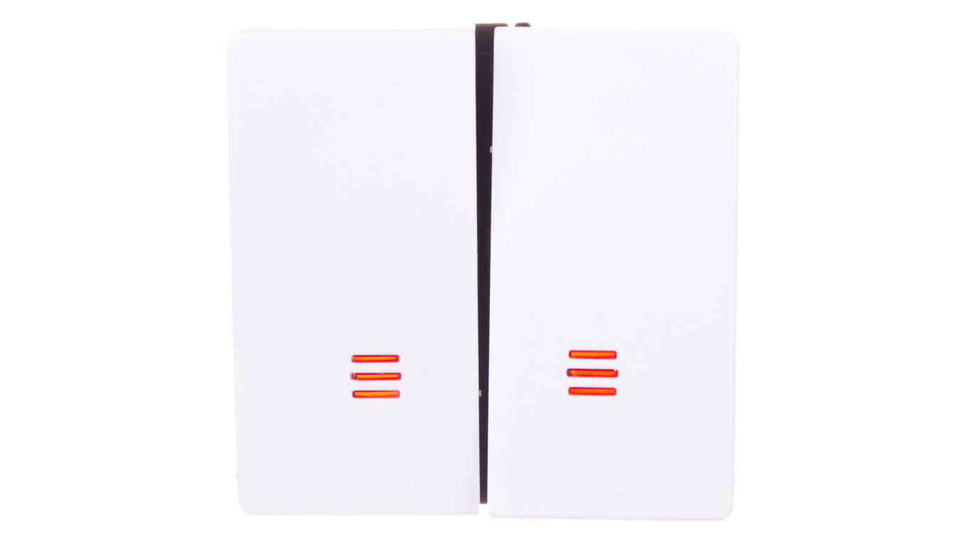Simon 82 Double key for candle switch with backlight, white 82025-30 /T2UK
