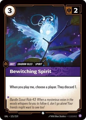 Bewitching Spirit 121/219 Unleashed Common Riftbound LoL NM