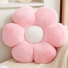 Pink Flower Pillow 15.74 inch Flower Shaped Throw Pillows Daisy Plush Pillow 
