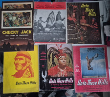 Lot of 7 Unto These Hills Drama Program Cherokee NC Mountainside Theatre Hunter