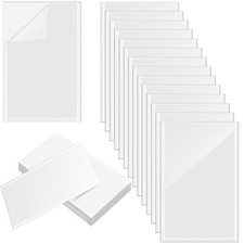100 Pcs Clear Adhesive Sheet Protectors 3 X 5 Inch for Document Storage