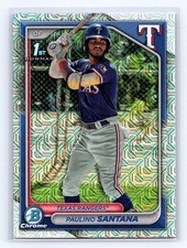Paulino Santana 2024 Bowman Chrome #BCP-245 Prospects Mojo Refractors