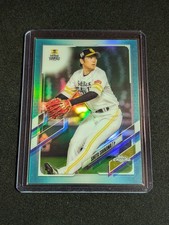 2021 Topps Chrome NPB #143 Shuta Ishikawa Aqua Refractor