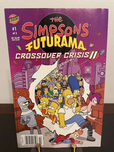 Vintage The Simpsons Futurama Crossover Crisis II #1 (Bongo Comics 2005 ...
