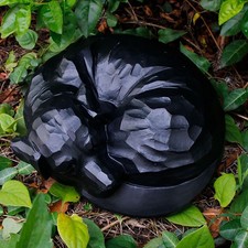 Cat Urn Pet Memorial Statue Decoration Pet Urn for Courtyard Garden Cemetery