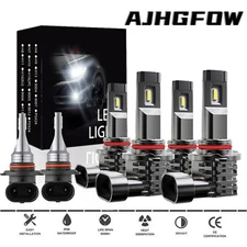 For GMC Sierra 1500 2500 2001 -2006 LED Headlight Hi/Lo + Fog light Bulbs Kit