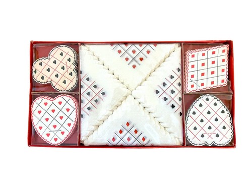 RARE Vintage 32 Cocktail Napkins & Coasters Freund Mayer SEALED Playing Cards - Picture 2 of 13