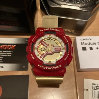 Casio G-Shock Men's Red/Gold Limited Edition Ironman Watch Casio G-Shock Men's Red/Gold Limited Edition Ironman Watch