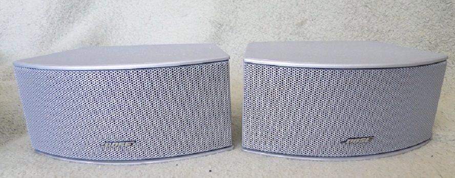 2 Bose 321 Gs /Gsx Series Il / Ill Gemstone Speakers Silver