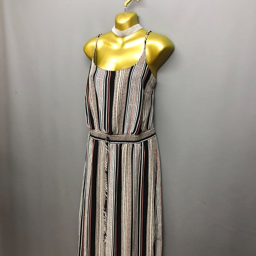 NEW George Women's Black & White Mix Stripe Strappy Dress UK 16 EUR 44 - Picture 3 of 12