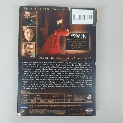 The Illusionist (Full Screen Edition) DVD Edward Norton Jessica Biel - 第 2/5 張圖片