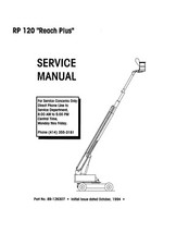 Piattaforma aerea officina Simon RP120 "Reach Plus", riparazione, manuale di servizio