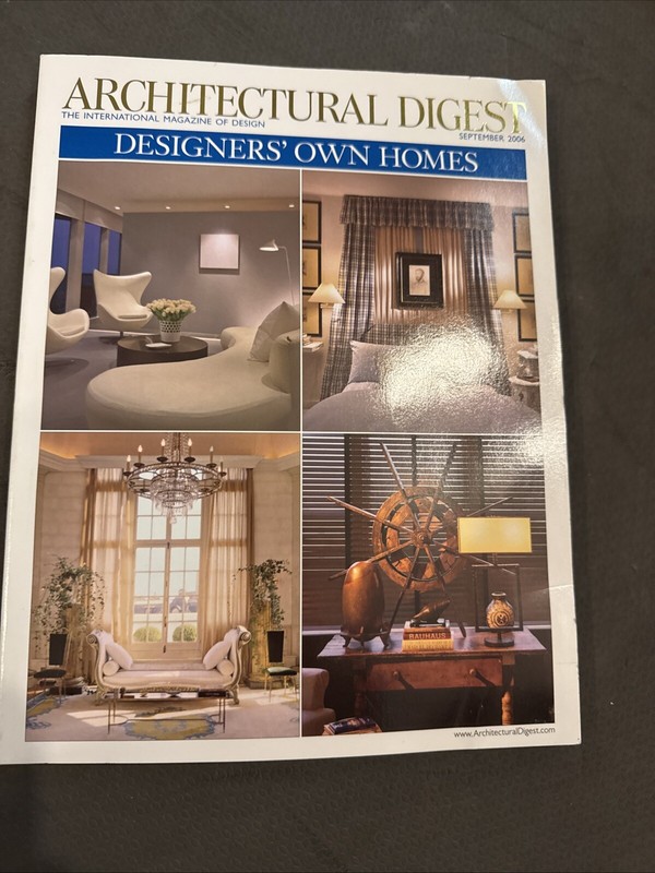 Architectural Digest Magazine September 2006 Good World's Top Architects