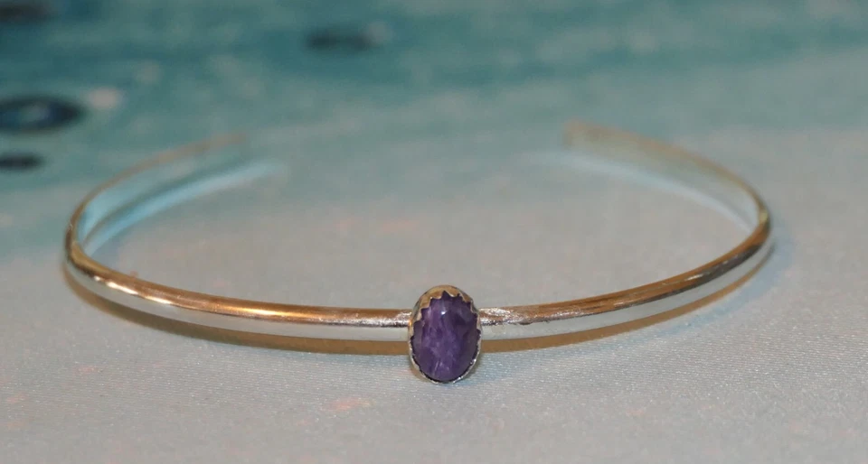 Carolina Sundance Sterling Silver Sugilite Cuff Bracelet - Image 4 of 4