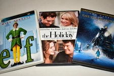 3 DVD Lot Elf, The Holiday & The Polar Express