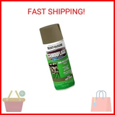 Rust-Oleum 279176 Camouflage 2X Ultra Cover Spray Paint, 12 oz, Army Green