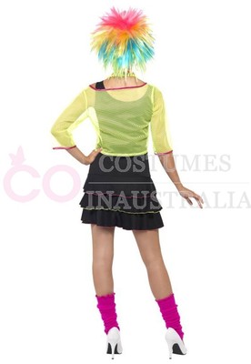 Costume Uomo Hip Hop Anni 80/90 Smiffys - Outfit Break Dancer Con Tuta Multicolor