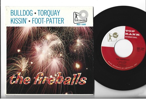 SURF GARAGE INSTROS 45 EP w/ PICTURE COVER -THE FIREBALLS -HEAR 1959 TOP RANK