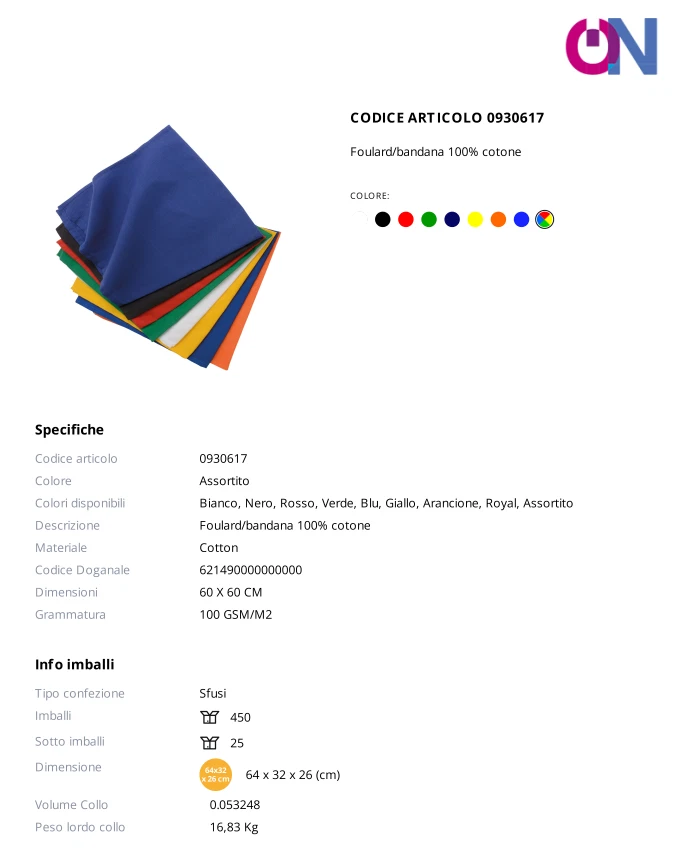 FOULARD BANDANA Cotone Fazzoletto Cappello Copricapo Unisex Colorato - Immagine 2 di 2