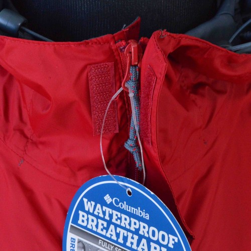 NEW Columbia Mens Watertight II Jacket Small Red OmniTech Outdoors Hiking - Picture 7 of 11
