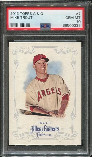 2013 Mike Trout PSA 10 Topps Allen & Ginter #7 Los Angeles Angels CK
