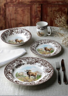 spode woodland spode white dishes