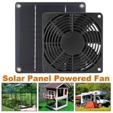 3W 12V Outdoor Solar Powered Panel Exhaust Roof Attic Fan Air Ventilation Vent