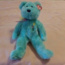 Vintage Ty 2001 Ariel The Bear Beanies Collection Plush Bear With Ear Tag Mint 