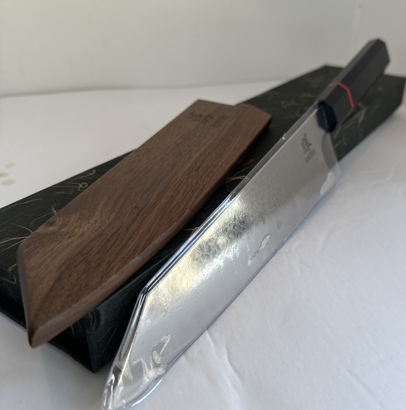 KATSU Kiritsuke Chef Knife Damascus Japanese Kitchen Knife 8inch