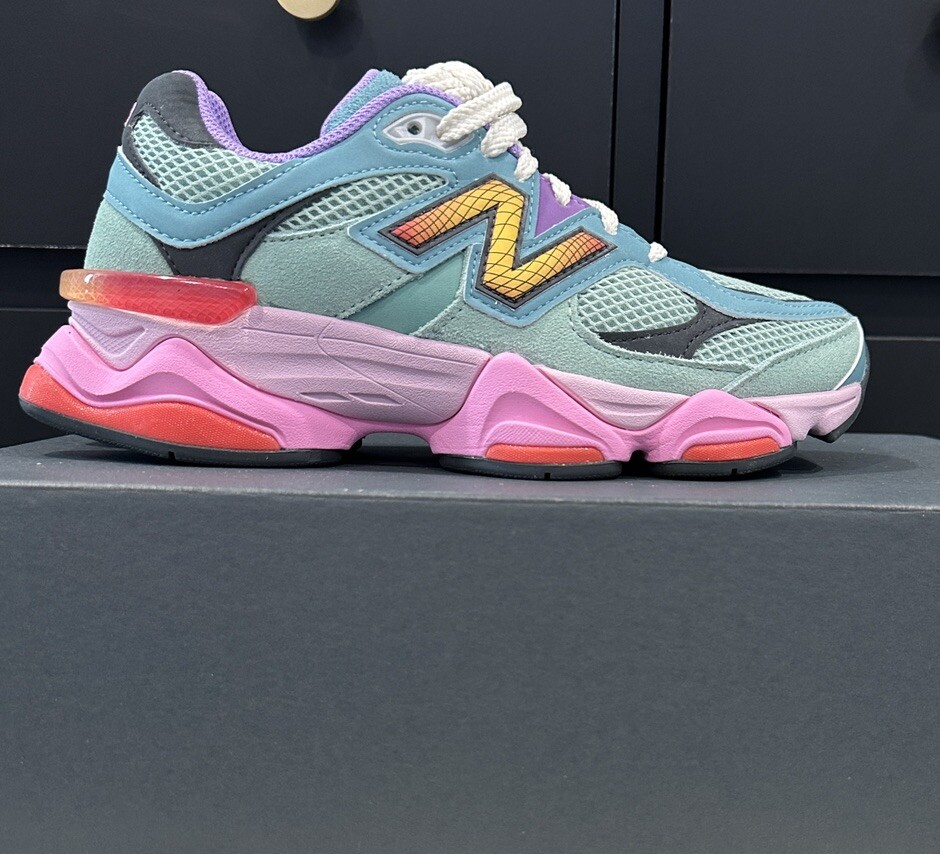 Size W- New Balance 9060 “Sage leaf/ Neo Flame” Sneakers