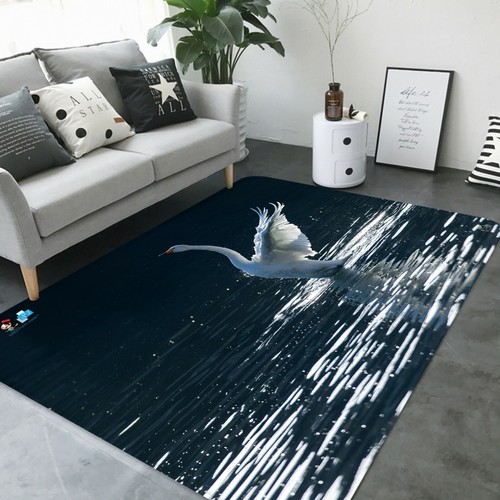 3D Swan On The Lake NAO2040 Game Rug Mat Elegant Photo Carpet Mat Fay ...