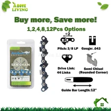 Sawchain S For 12" Stihl MS192TC MS192TCE MS193T MS200 MS200T MS201C MS201CE