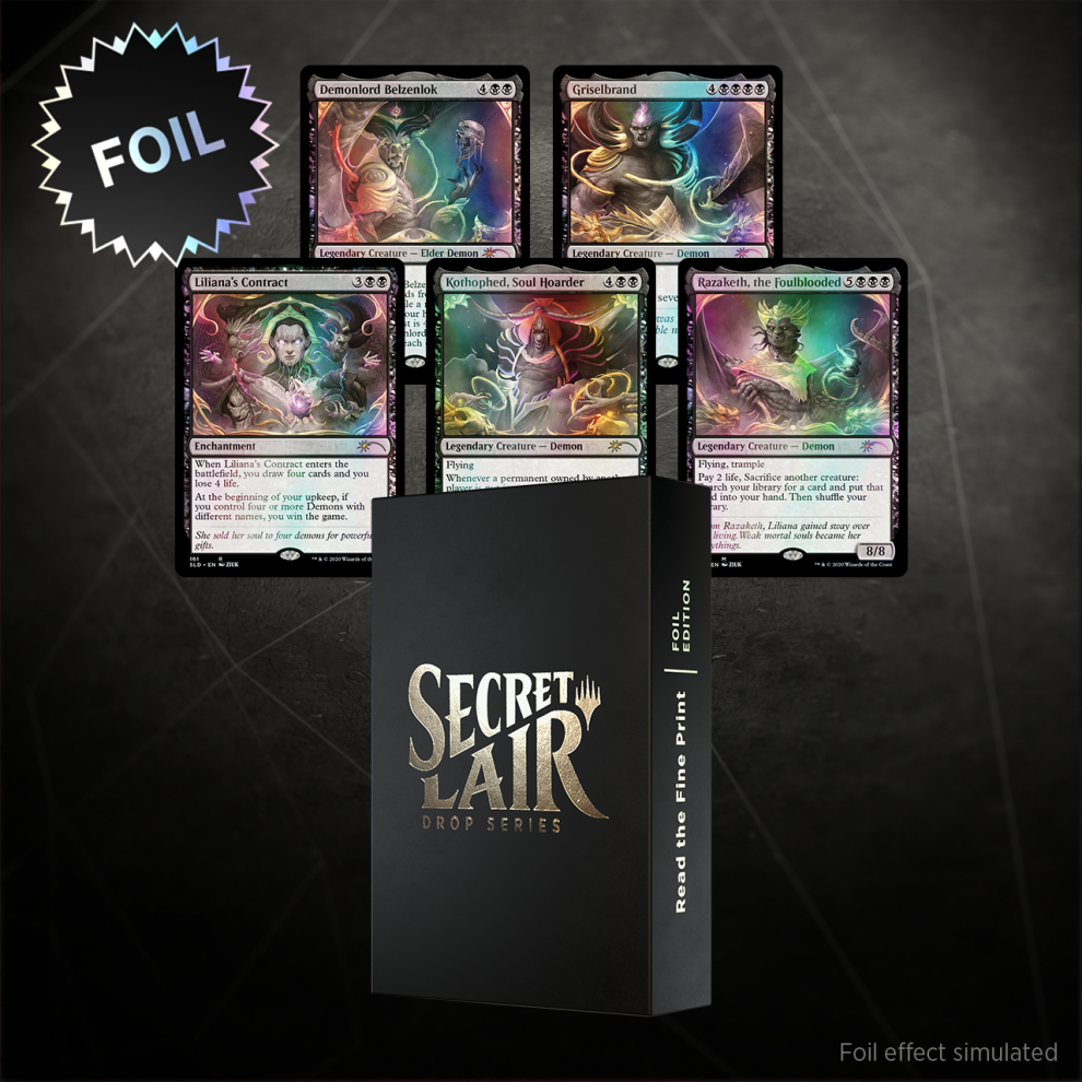 FOIL ETCHED Read The Fine Print | MtG Magic Secret Lair FOIL ETCHED Read The Fine Print | MtG Magic Secret Lair