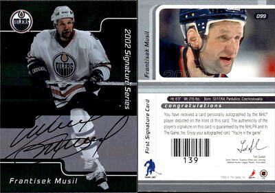 2001-02 BE A PLAYER SIGNATURE SERIES JUSTIN KURTZ GOLD AUTOGRAPH 205