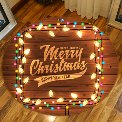 3D Light English A427 Christmas Game Non Slip Rug Mat Photo Carpet Zoe