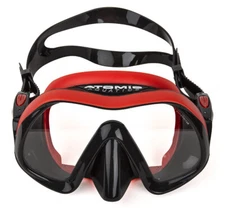Atomic Venom Frameless Dive Mask for FreeDiving Scuba Snorkeling Regular - Red