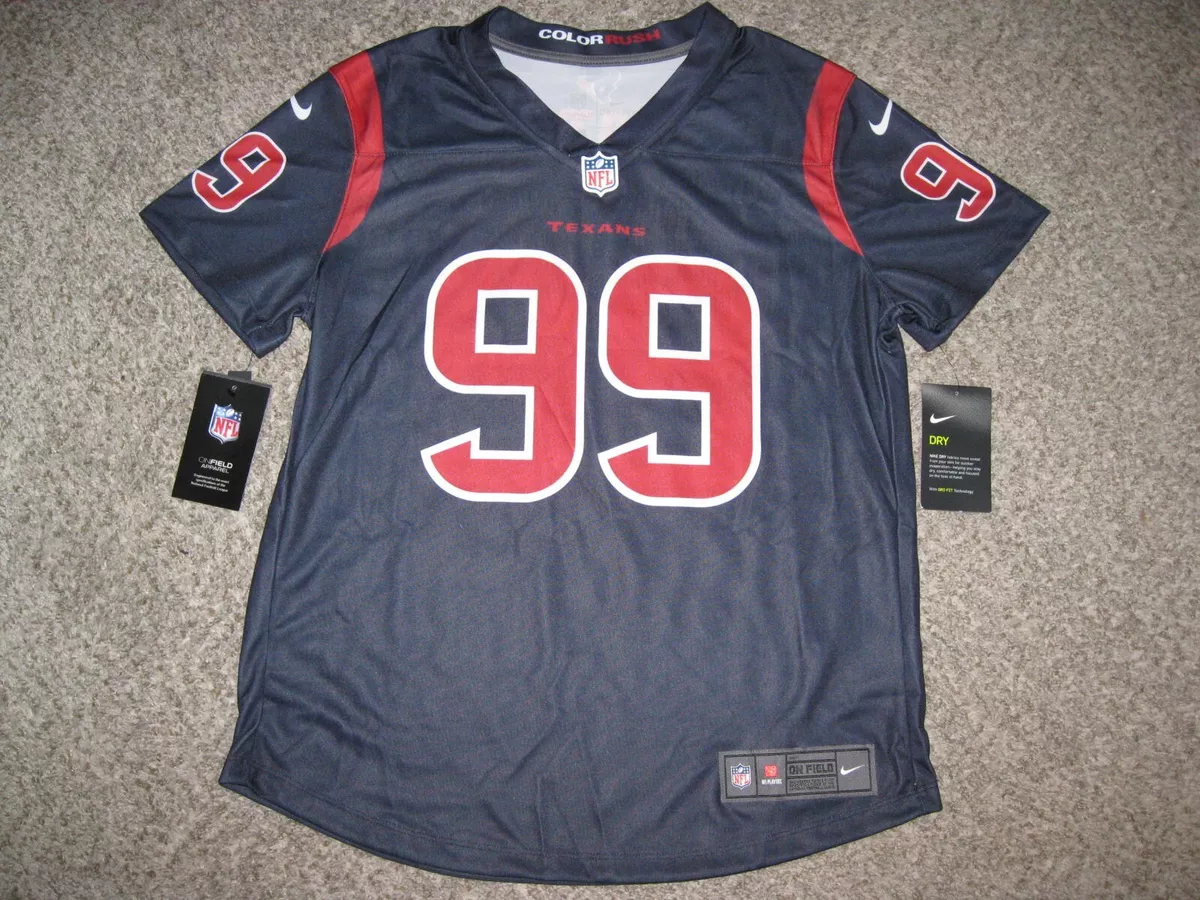 JJ Watt Houston Texans Navy Blue Color Rush Womens Medium Nike