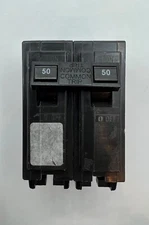 Square D HOM250 Homeline 2 Pole 50 Amp 10K 120/240 V AC Plug In  Circuit Breaker