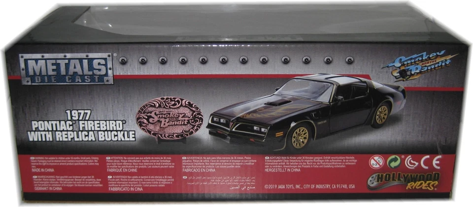 Smokey And The Bandit 1977 Pontiac Firebird 1:24 Jada Models Diecast Model - image 4 of 4
